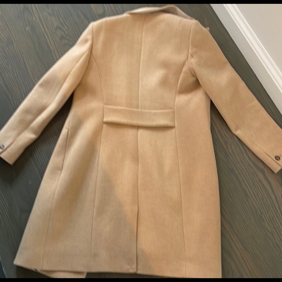 Reiss Tan Women's Wool Coat 🧥 Like New - Picture 6 of 11